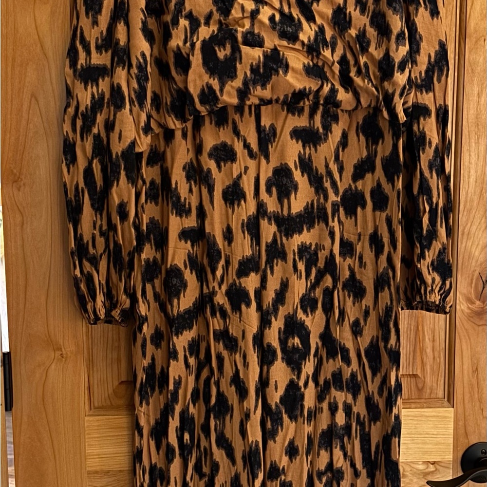 Leopard Print Long Sleeve jumpsuit